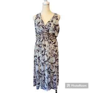 INC International Concepts Brown Floral Sundress Women's Size XL